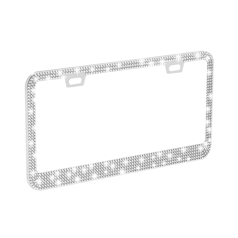 Crystal License Plate Bling Luxury Handcrafted Crystal White Premium Stainless Steel License Plate Frame 2pcs Fashionable
Crystal License Plate Bling Luxury Handcrafted Crystal White Premium Stainless Steel License Plate Frame 2pcs Fashionable