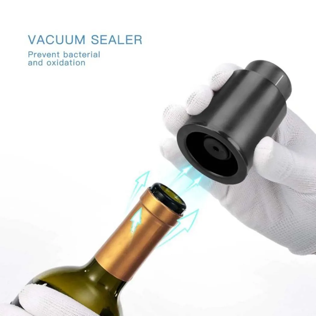 Rubber Vacuum Suction Bottle Stopper Vacuum Wine Pump Preserver Stoppers Vacuum Sealer Reusable Preserver For Home Kitchen
Rubber Vacuum Suction Bottle Stopper Vacuum Wine Pump Preserver Stoppers Vacuum Sealer Reusable Preserver For Home Kitchen