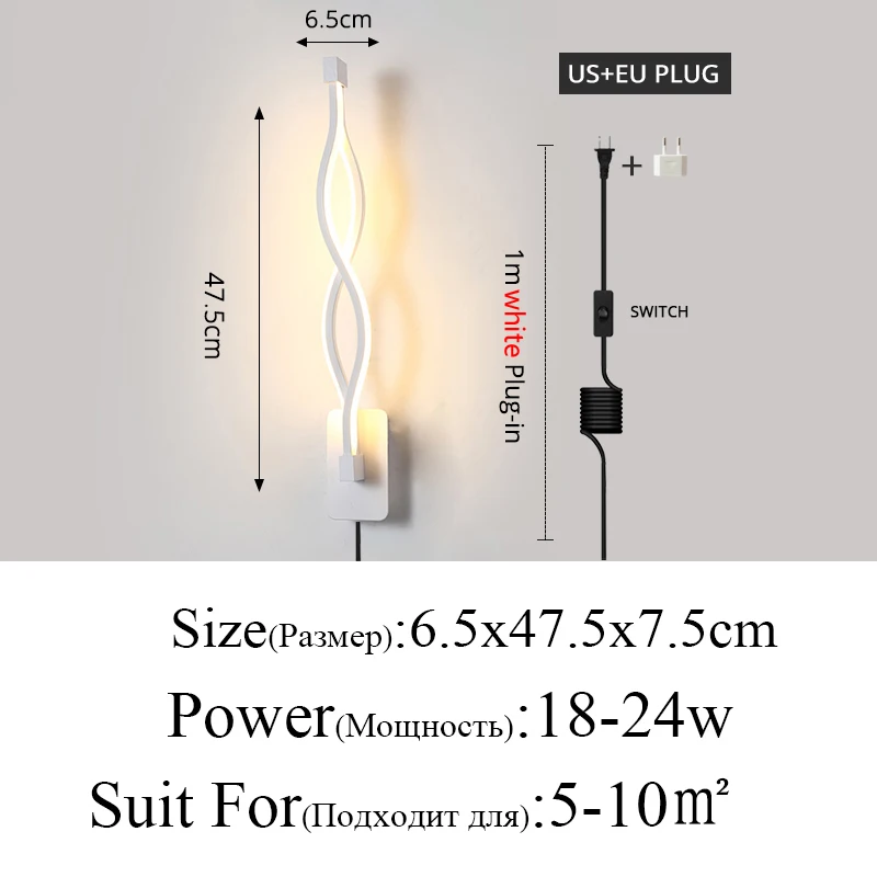 Настенные светильники QIYIMEI черные белые LED
Настенные светильники QIYIMEI черные белые LED