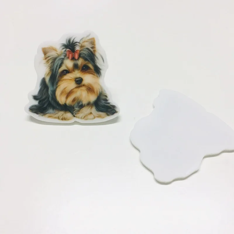 10 шт./лот Kawaii Dog плоский задний каучук DIY полимерные кабошоны аксессуары для diy