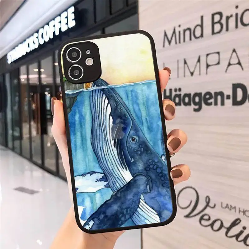 Whale octopus art giltter pattern Phone Case matte transparent For iphone 7 8 11 12 plus mini x xs xr pro max cover
Whale octopus art giltter pattern Phone Case matte transparent For iphone 7 8 11 12 plus mini x xs xr pro max cover
