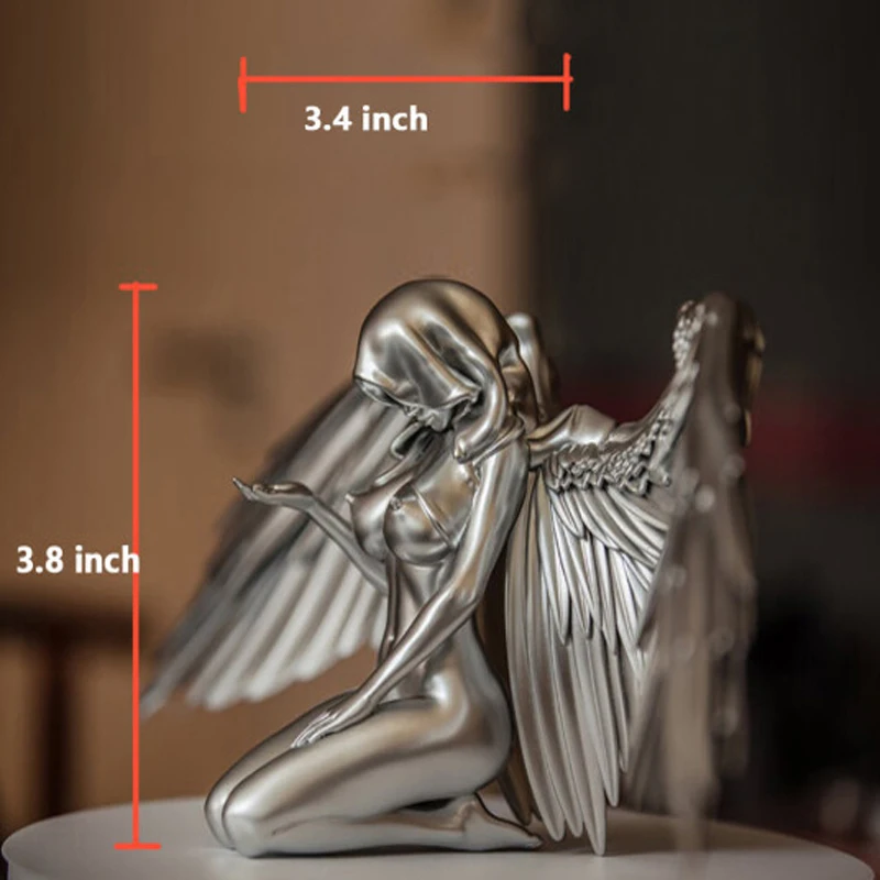 Figurines & Miniatures Silver Angel Wings Resin Crafts Desktop Ornaments Garden Ornaments Home Decor Angel Cabochon 
Figurines & Miniatures Silver Angel Wings Resin Crafts Desktop Ornaments Garden Ornaments Home Decor Angel Cabochon