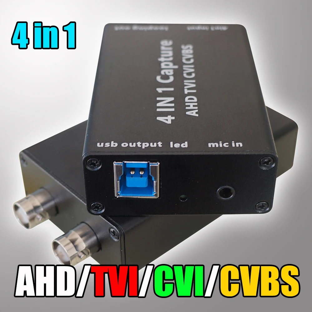 AHD/TVI/CVI/CVBS к USB 3,0 карта захвата Full HD UVC/UAC карта воспроизведения для прямой трансляции поддержка OBS, PotPlayer, AMCAP, VLC
AHD/TVI/CVI/CVBS к USB 3,0 карта захвата Full HD UVC/UAC карта воспроизведения для прямой трансляции поддержка OBS, PotPlayer, AMCAP, VLC