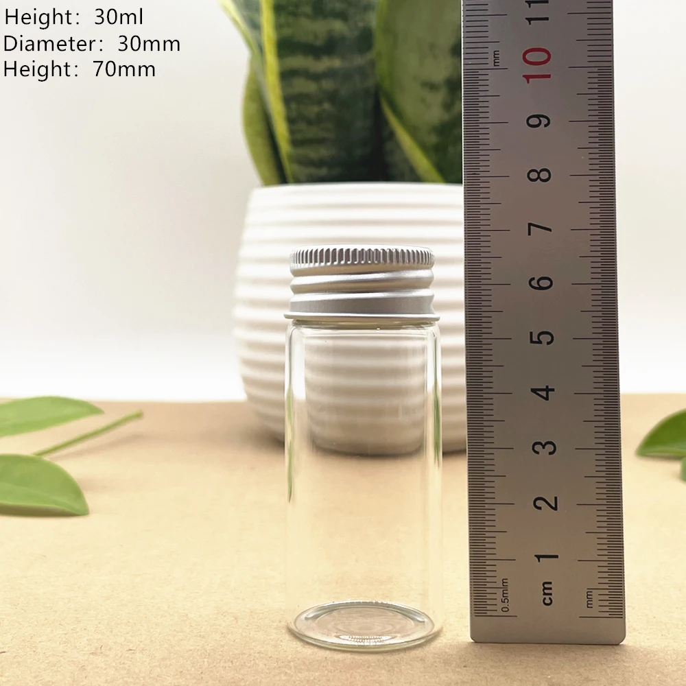 24 PCS/lot Glass Bottles Transparent 30mm Aluminum Cap Cute Jar Vials DIY Craft Container Perfume practical Bottles
24 PCS/lot Glass Bottles Transparent 30mm Aluminum Cap Cute Jar Vials DIY Craft Container Perfume practical Bottles