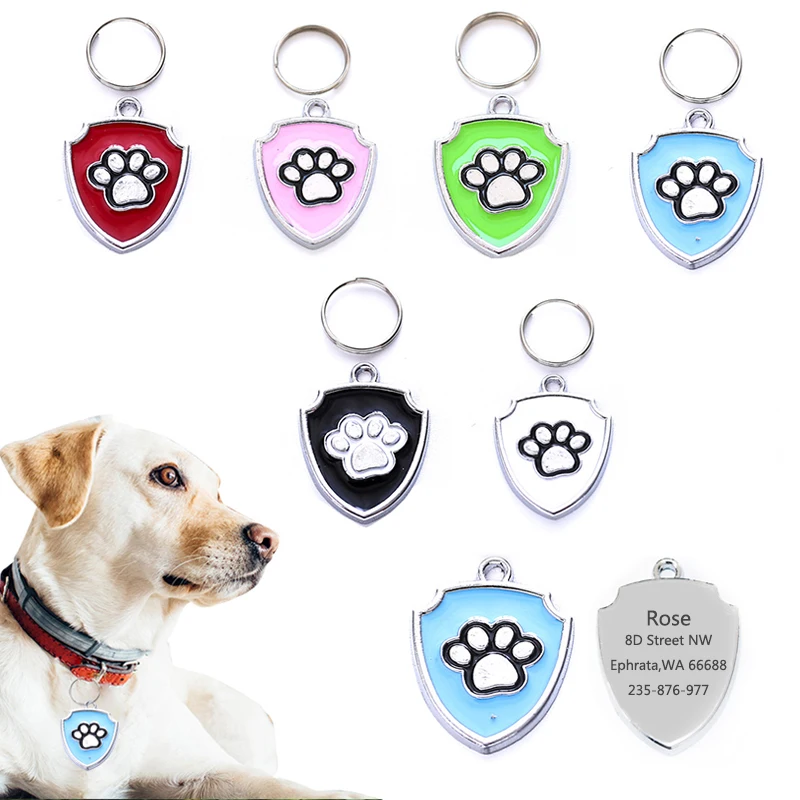 Custom Dog Tag Engraved Pet Dog Collar Accessories Personalized Cat Puppy ID Tag Stainless Steel Paw Name Tags Pendant Anti-lost
Custom Dog Tag Engraved Pet Dog Collar Accessories Personalized Cat Puppy ID Tag Stainless Steel Paw Name Tags Pendant Anti-lost