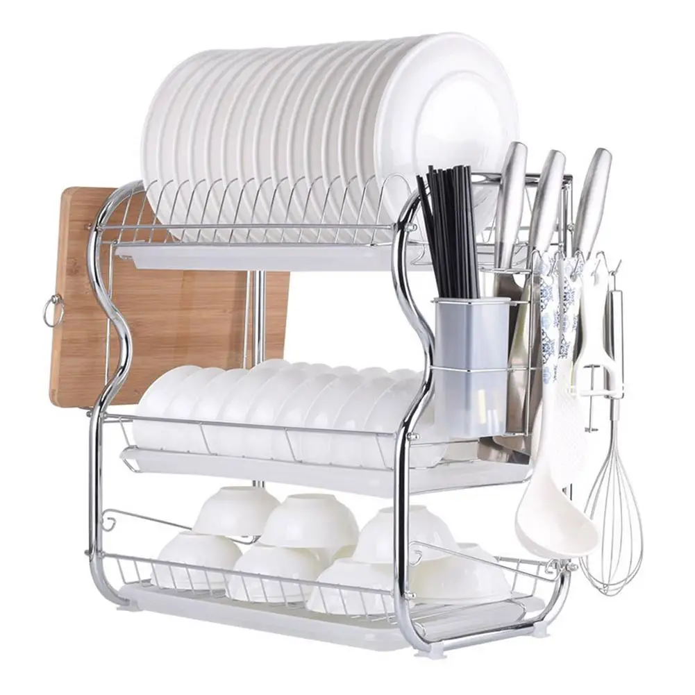 3 Layer Dish Bowls Rack Kitchen Tableware Drain Holder Rack Space Saving Storage Shelf For Cookware Dinnerware Tools Organizer
3 Layer Dish Bowls Rack Kitchen Tableware Drain Holder Rack Space Saving Storage Shelf For Cookware Dinnerware Tools Organizer