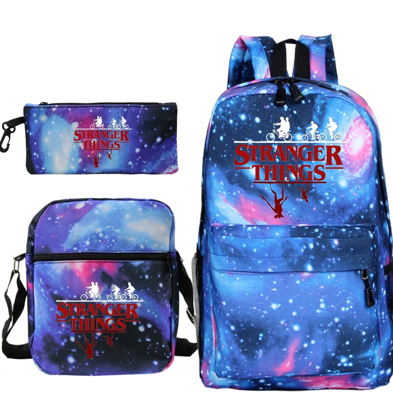 Hot Sale 2020 Stranger Things Backpack School Bags for Teenager Boys Girls Pencil Case 3Pcs/Sets Kids Travel Rucksack
Hot Sale 2020 Stranger Things Backpack School Bags for Teenager Boys Girls Pencil Case 3Pcs/Sets Kids Travel Rucksack