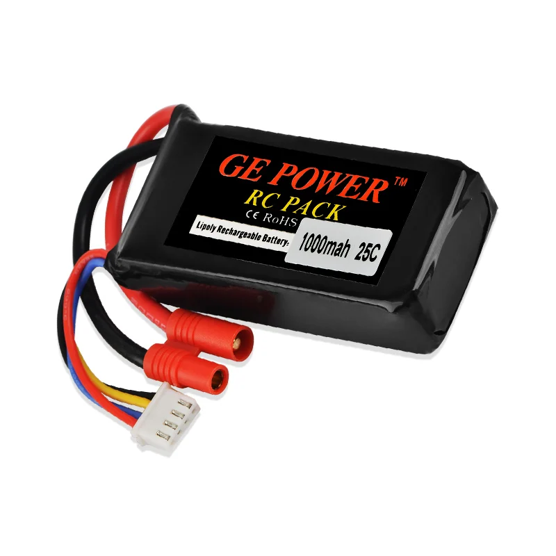 GE 3S Lipo Battery 11.1V 1000mah 25C Banana Connector for Walkera Master CP RC Helicopter Spare Parts
GE 3S Lipo Battery 11.1V 1000mah 25C Banana Connector for Walkera Master CP RC Helicopter Spare Parts