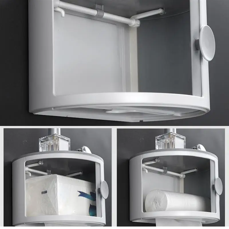 Toilet Paper Box Plastic Storage Rack Waterproof Wall-Mounted Bathroom Shelf Large Capacity Household Cosmetic Shower Boxes
Toilet Paper Box Plastic Storage Rack Waterproof Wall-Mounted Bathroom Shelf Large Capacity Household Cosmetic Shower Boxes