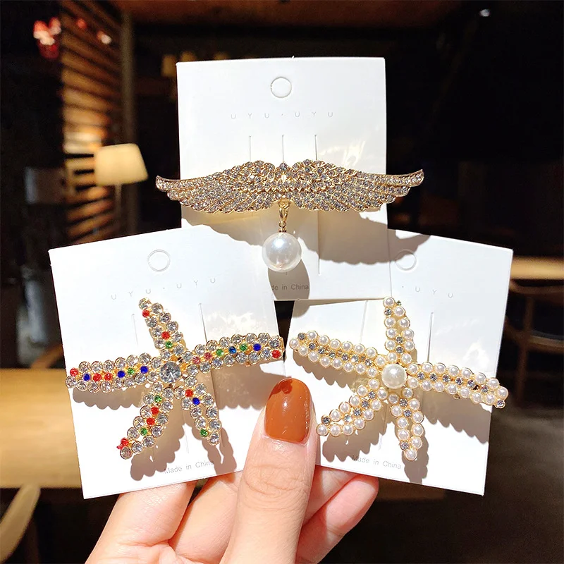 Korean Simple Metal Hairpin Elegant Temperament Pearl Hair Clip Geometric Star Barrettes Headwear Women Hair Accessories Jewelry
Korean Simple Metal Hairpin Elegant Temperament Pearl Hair Clip Geometric Star Barrettes Headwear Women Hair Accessories Jewelry