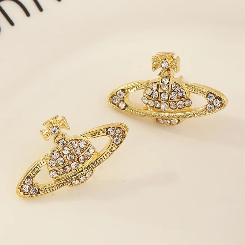 Trendy Elegant 14K Real Gold Plated Planet Earrings for Women Top AAA Shiny Zircon S925 Silver Needle Stud Jewelry Wholesale
Trendy Elegant 14K Real Gold Plated Planet Earrings for Women Top AAA Shiny Zircon S925 Silver Needle Stud Jewelry Wholesale