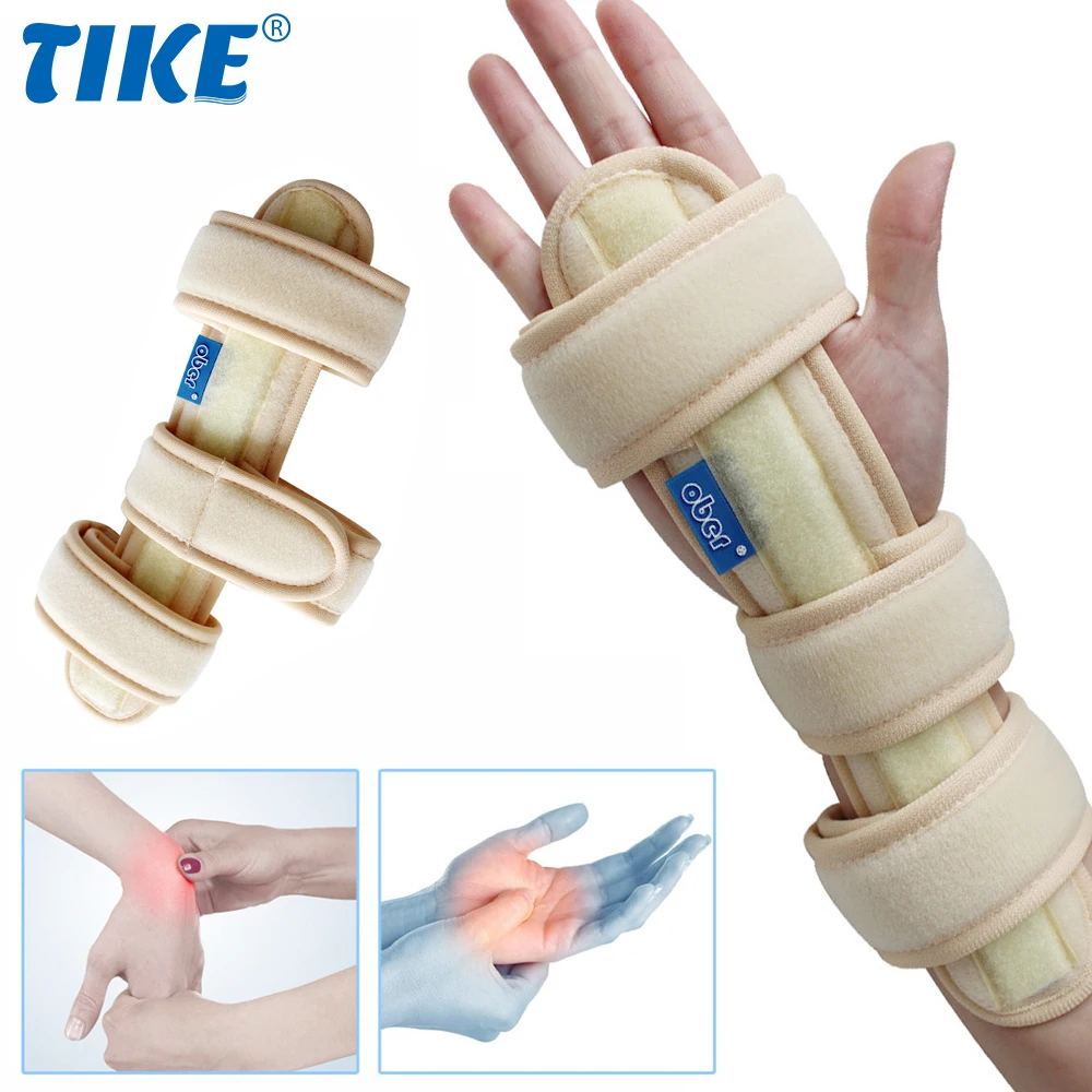 

TIKE Wrist Brace for Carpal Tunnel, Adjustable Wrist Stabilizer Pain Support with Aluminum Splint for Injuries Wrist Pain Sprain