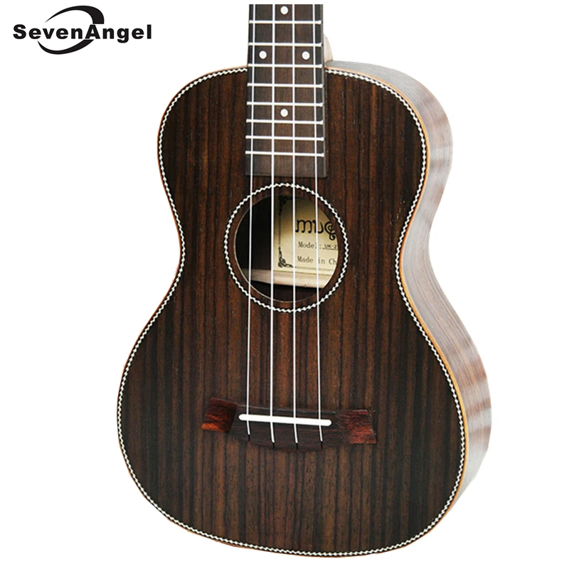 

SevenAngel 26 inch Tenor Acoustic Ukulele All Rosewood Hawaiian 4 Strings Guitar Electric Ukelele with Pickup EQ AQUILA String