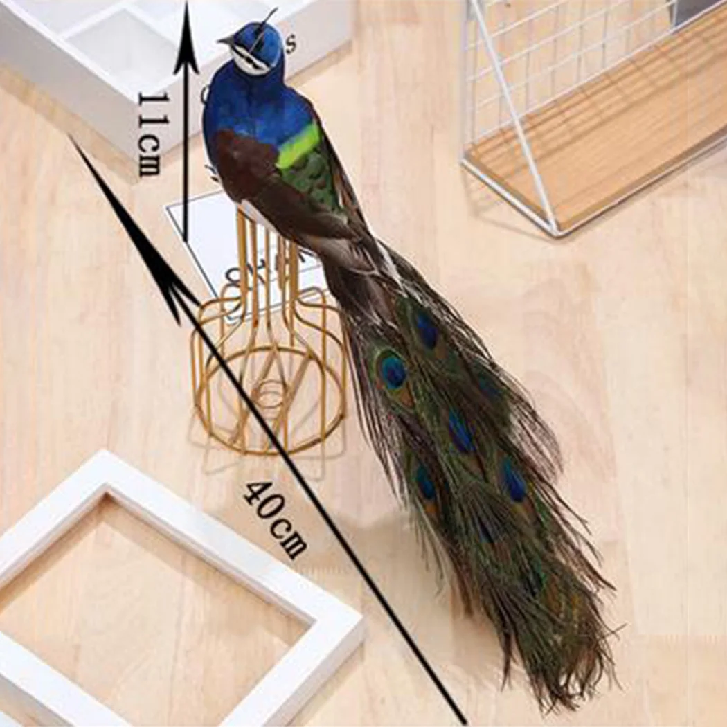 1PC Artificial Peacock Bird Feathered Realistic Garden Home Decor Ornament 15.7inch Artificial Feather Peacock
1PC Artificial Peacock Bird Feathered Realistic Garden Home Decor Ornament 15.7inch Artificial Feather Peacock