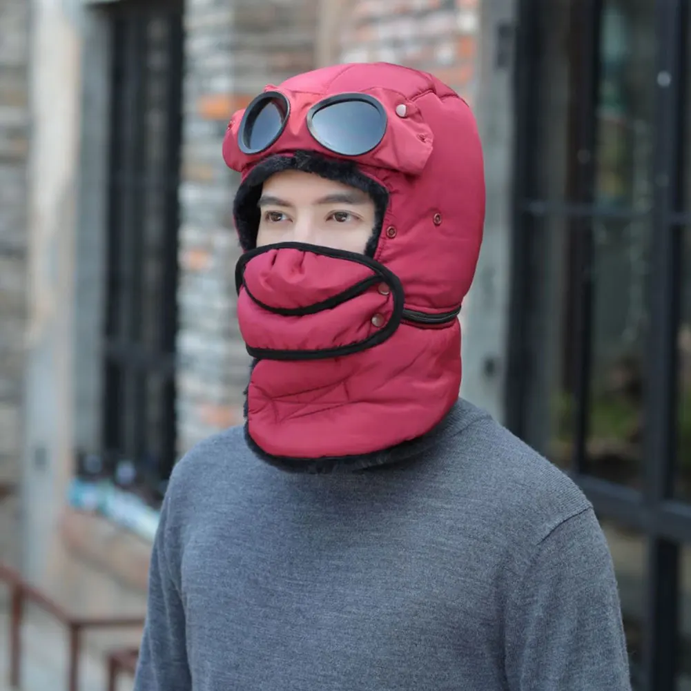 Winter Hats Women Men Child Winter Windproof Ski Cap With Ear Flaps And Mask Pilot Goggles Warm Aviator Hats Trooper Trapper Cap
Winter Hats Women Men Child Winter Windproof Ski Cap With Ear Flaps And Mask Pilot Goggles Warm Aviator Hats Trooper Trapper Cap