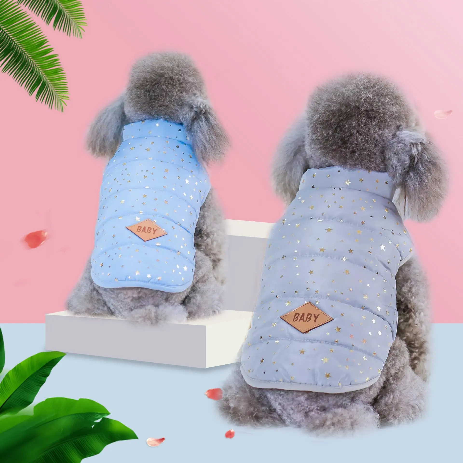 Teddy Pet Puppy Coat Bronzing Cotton Vest Dog Clothes Printed Pets Cat Coats Warm Dog Down Jacket Winter Clothing for Small Dogs
Teddy Pet Puppy Coat Bronzing Cotton Vest Dog Clothes Printed Pets Cat Coats Warm Dog Down Jacket Winter Clothing for Small Dogs