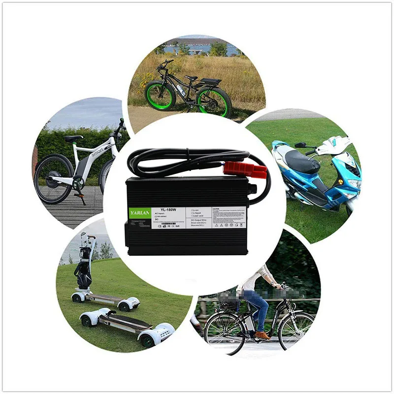 50.4v 2A lithium Battery charger is suitable for 12S 44.4v 2A Battery Charger 
50.4v 2A lithium Battery charger is suitable for 12S 44.4v 2A Battery Charger