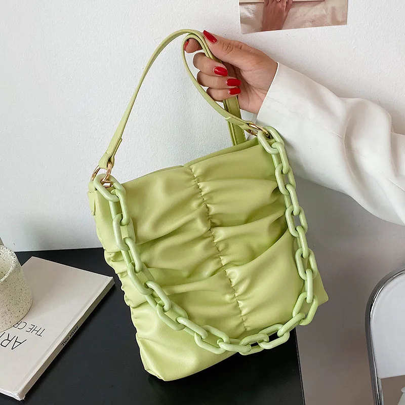 Women Retro Bag Soft Leather Fold Design Shoulder Bag Solid Color Tote Bag Women Purse And Handbag Vintage Female Clutches
Women Retro Bag Soft Leather Fold Design Shoulder Bag Solid Color Tote Bag Women Purse And Handbag Vintage Female Clutches