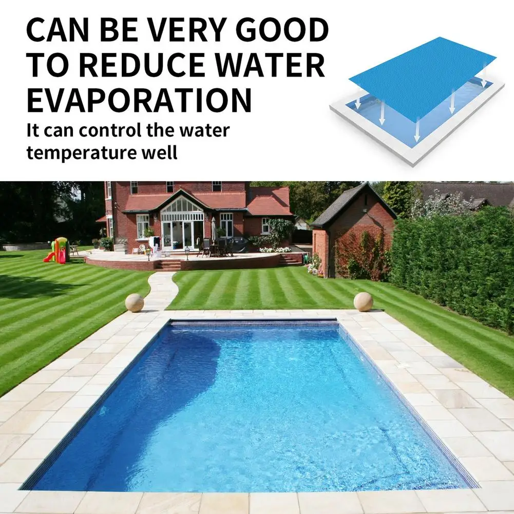 

Swimming Pool Cover Rectangle Pool Solar Tarpaulin Insulation Film Dustproof Rain-proof PE Floor Mat Outdoor Garden Pool Lid