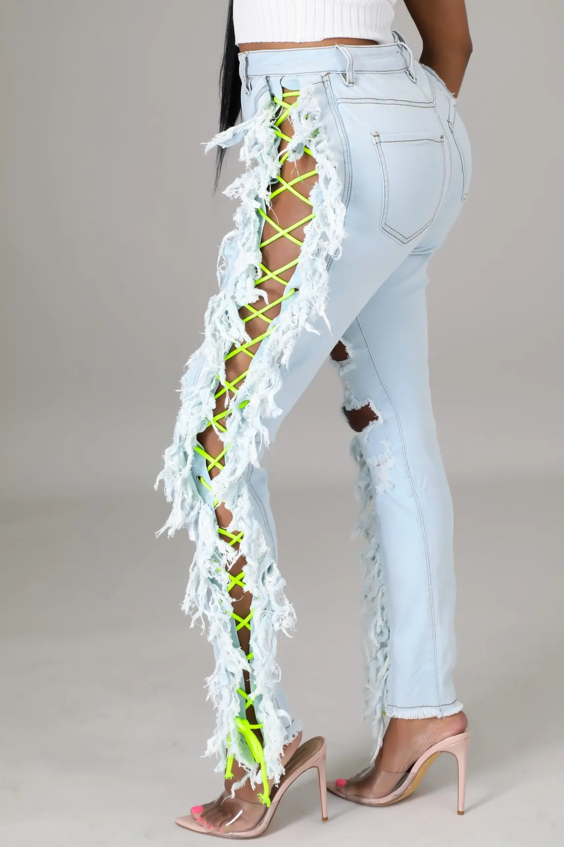 Women Jeans New Hole Elastic Jeans Women's Green Bandage Autumn Fashion Denim Pencil Pants Jeans for Women Donsignet
Women Jeans New Hole Elastic Jeans Women's Green Bandage Autumn Fashion Denim Pencil Pants Jeans for Women Donsignet