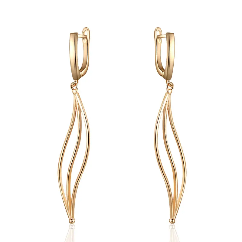 MAIKALE Trendy Geometric Dangle Earrings For Women Copper Gold Long Earrings Simple Curve Earing Exquisite Jewelry Wedding Gift
MAIKALE Trendy Geometric Dangle Earrings For Women Copper Gold Long Earrings Simple Curve Earing Exquisite Jewelry Wedding Gift