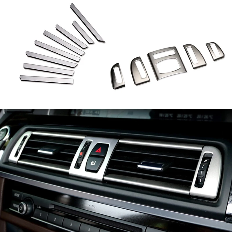 13x стальная передняя панель выпускного отверстия, полосатая крышка, отделка для BMW 5 серии F10 11-2016 
13x стальная передняя панель выпускного отверстия, полосатая крышка, отделка для BMW 5 серии F10 11-2016