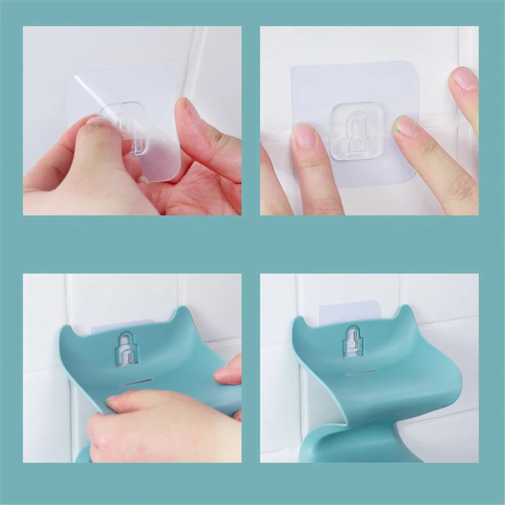 Soap dish two-layer wall-mounted bathroom and kitchen Z type durable and free of perforation 
Soap dish two-layer wall-mounted bathroom and kitchen Z type durable and free of perforation
