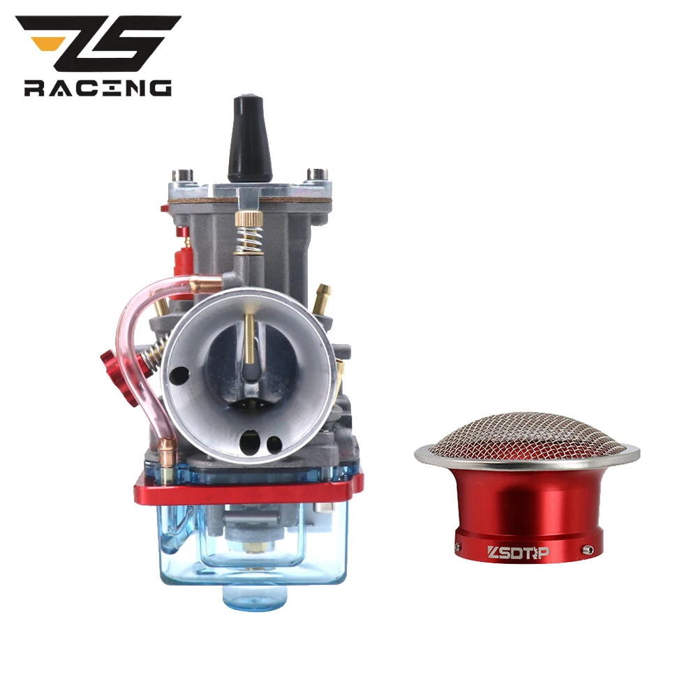 

ZS 32 34mm Keihi PWK Motorcycle Carburetor Transparent Float Bowl + 55mm Air Filter Cup For ATV Buggy Quad Dirt Bike Motorcycle