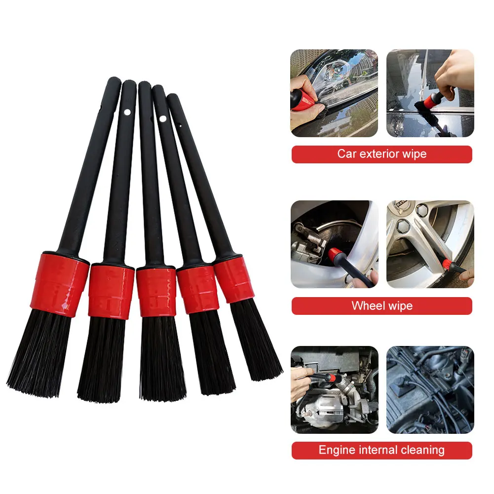 6pcs/set Detailing Hanging Hole Soft Hand Tools Seats Easy Use Car Cleaning Brush Portable Stain Removal Long Handle Ergonomic
6pcs/set Detailing Hanging Hole Soft Hand Tools Seats Easy Use Car Cleaning Brush Portable Stain Removal Long Handle Ergonomic
