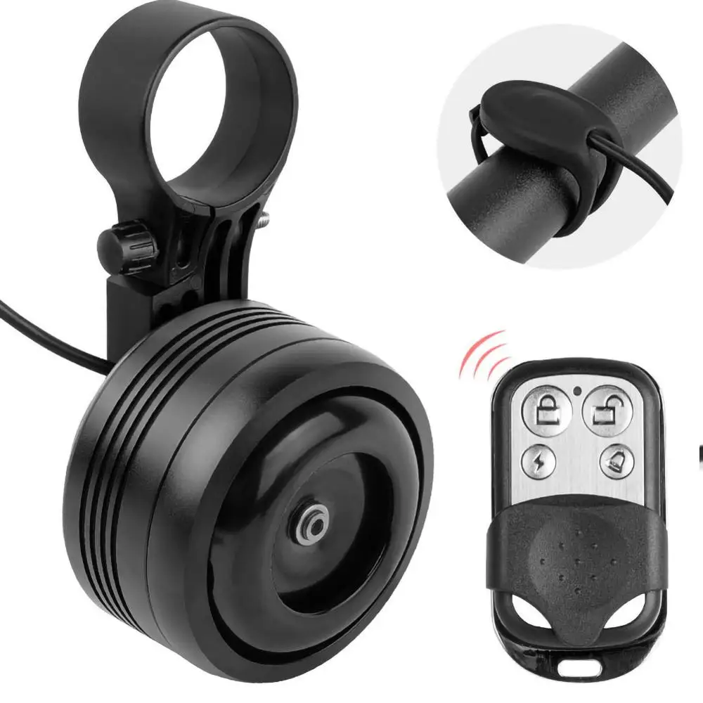 Беспроводной электронный клаксон 125DB зарядка через USB велосипедного электрического Bell дистанционная