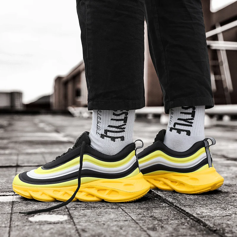 Running Shoes Men Lightweight Breathable Comfortable High-rise Sneakers Non Slip Thick Soled Walking Shoes Sports Shoes
Running Shoes Men Lightweight Breathable Comfortable High-rise Sneakers Non Slip Thick Soled Walking Shoes Sports Shoes