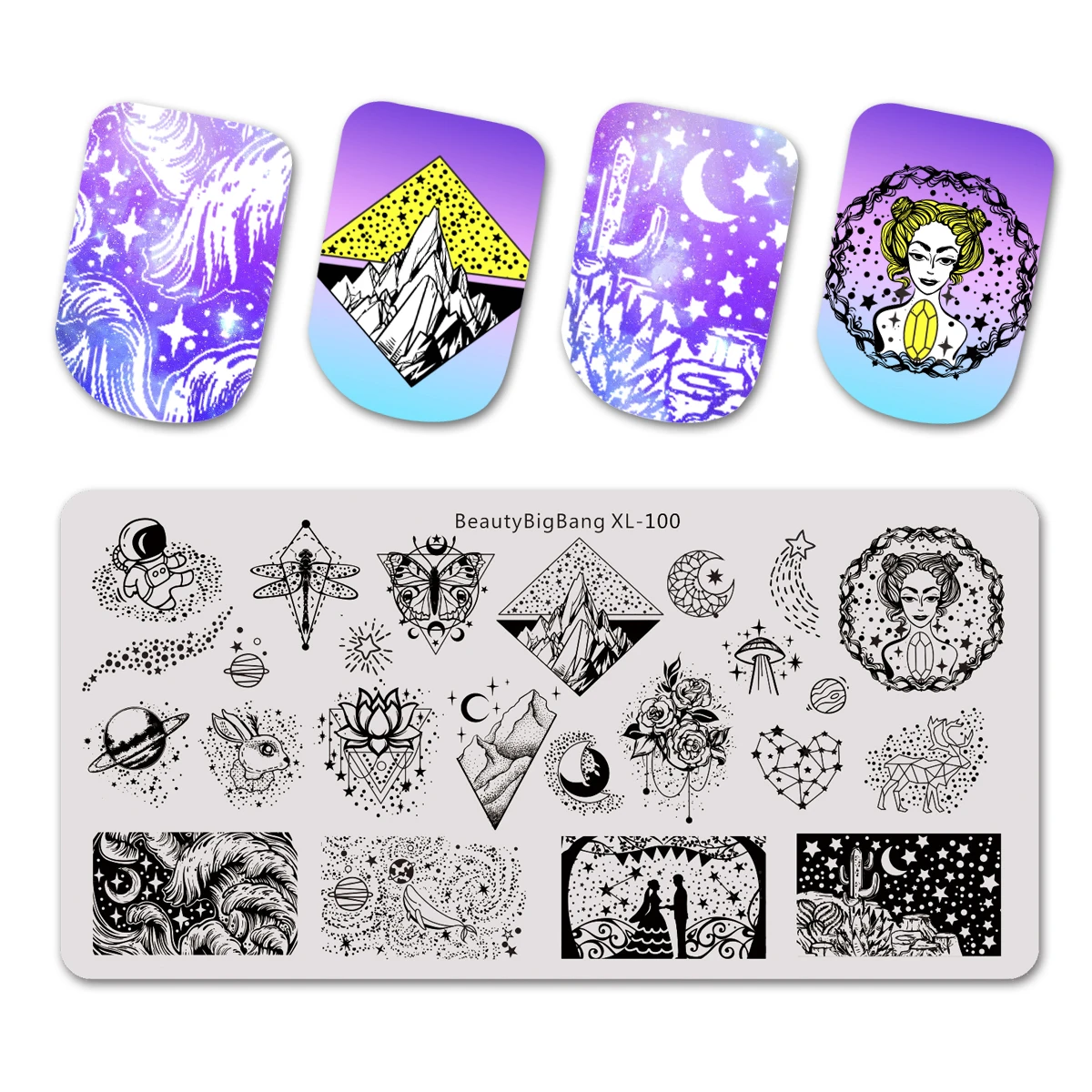 Beauty bigbang Star Moon Nail Stamping Plates Points Design Template For Nails Accessories Starry Sky Stencil Nail Art Tool
Beauty bigbang Star Moon Nail Stamping Plates Points Design Template For Nails Accessories Starry Sky Stencil Nail Art Tool