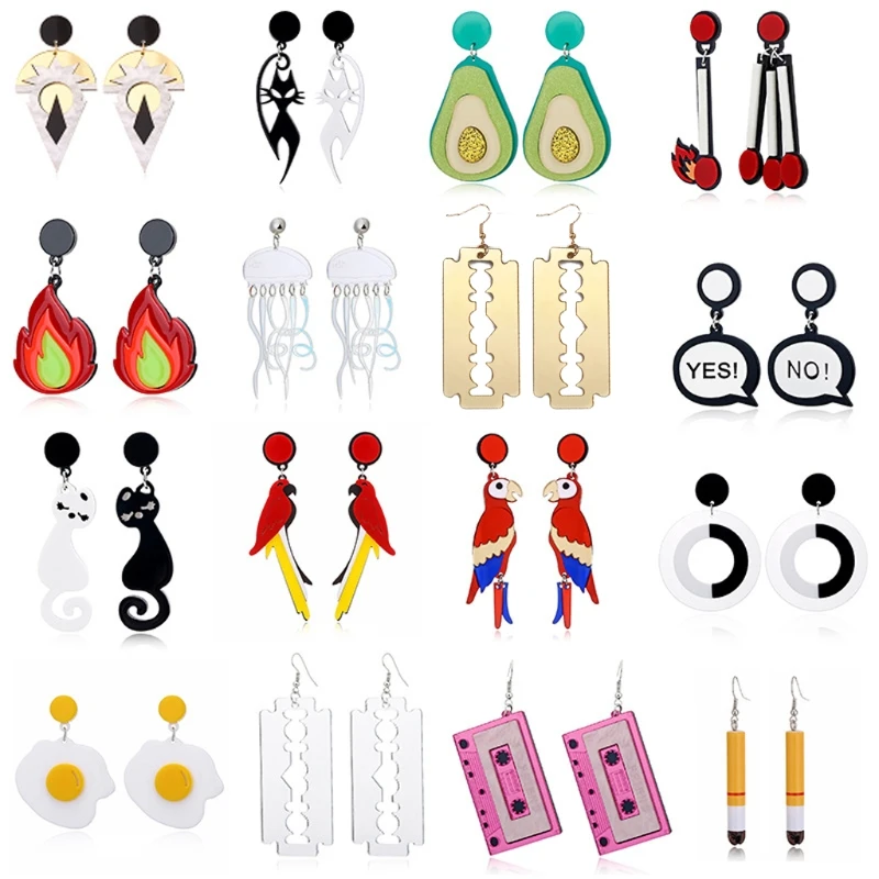 16 Styles Statement Acrylic Resin Lightweight Colorful Large Dangle Open Square Oval Drop Dangle Earrings Kit For Women
16 Styles Statement Acrylic Resin Lightweight Colorful Large Dangle Open Square Oval Drop Dangle Earrings Kit For Women