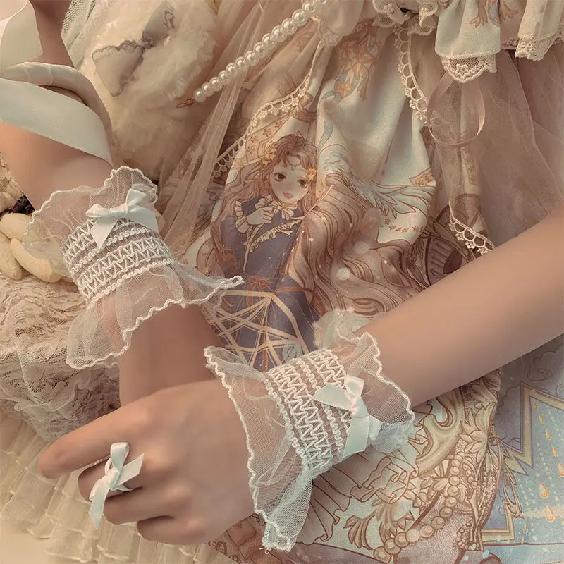 Для женщин Sweet Lolita ручной наручные манжеты Браслеты kawaii леггинсы с кружевными бантиками перчатки горничной Косплэй для девочек вечерние с б...
Для женщин Sweet Lolita ручной наручные манжеты Браслеты kawaii леггинсы с кружевными бантиками перчатки горничной Косплэй для девочек вечерние с б...