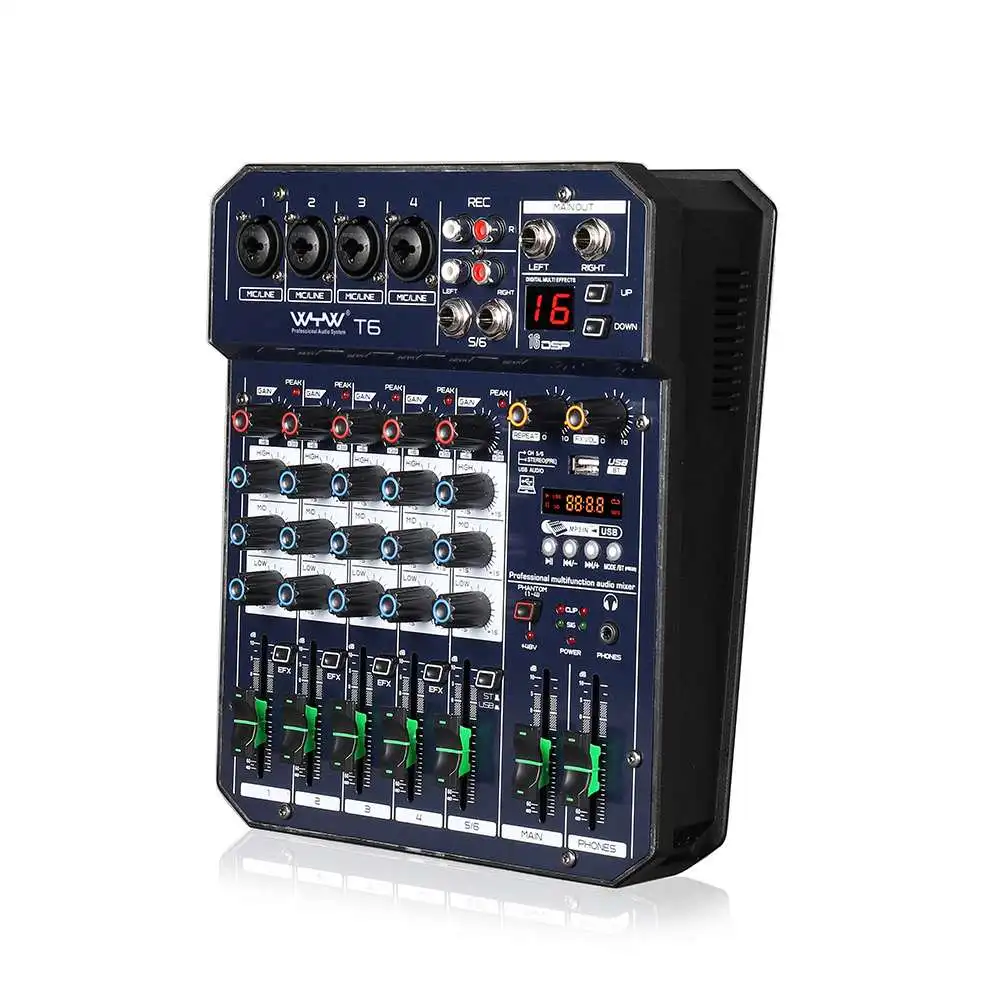 Mini 2/4 Ch bluetooth Mixer Audio Mixing Console Sound Card Digital Live KTV Kalaok Effect Audio USB MP3 Player Stereo Recording 
Mini 2/4 Ch bluetooth Mixer Audio Mixing Console Sound Card Digital Live KTV Kalaok Effect Audio USB MP3 Player Stereo Recording