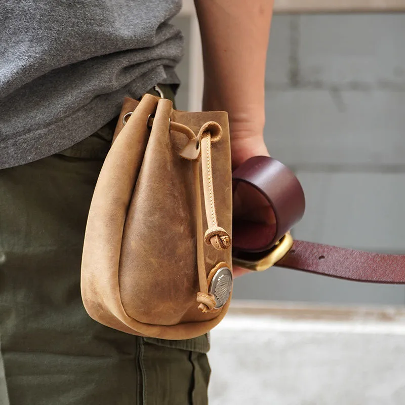 Portable Mobile Phone Waist Bag Genuine Leather Crazy Horse Leather Drawstring Cell Phone Pack Wallet Case Satchel Cover
Portable Mobile Phone Waist Bag Genuine Leather Crazy Horse Leather Drawstring Cell Phone Pack Wallet Case Satchel Cover