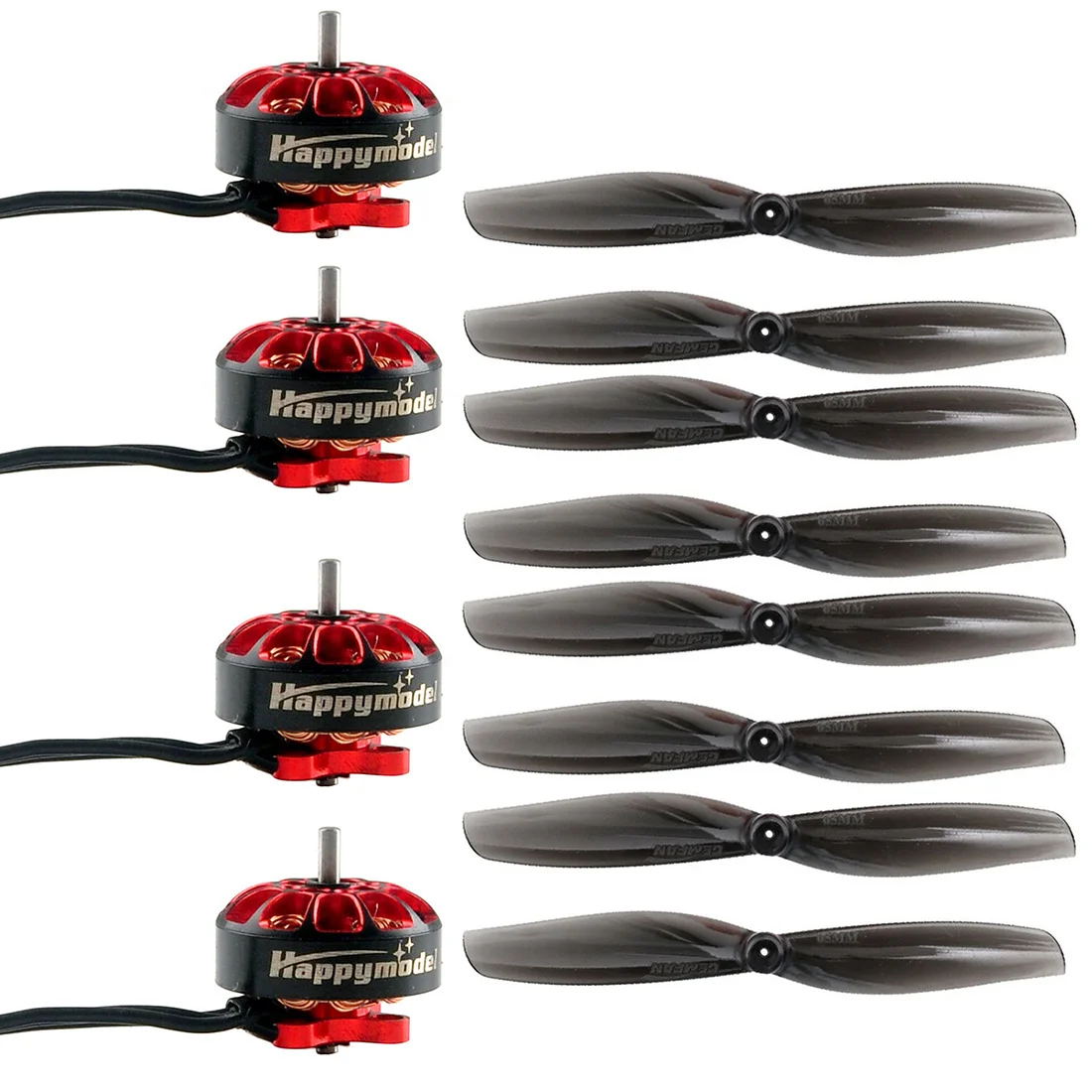 Happymodel EX1203 1203 5500KV 6200KV 2-4S Brushless Motor with 65mm 2-Paddle 1.5mm Propeller for DIY FPV Racing Drone Quadcopter
Happymodel EX1203 1203 5500KV 6200KV 2-4S Brushless Motor with 65mm 2-Paddle 1.5mm Propeller for DIY FPV Racing Drone Quadcopter