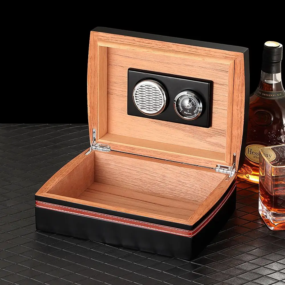 Cedar Wood Cigar Humidor Box Travel Ashtray Cutter Cigar Case Set With Hygrometer Humidifier Humidor Fit 30 Cigar
Cedar Wood Cigar Humidor Box Travel Ashtray Cutter Cigar Case Set With Hygrometer Humidifier Humidor Fit 30 Cigar