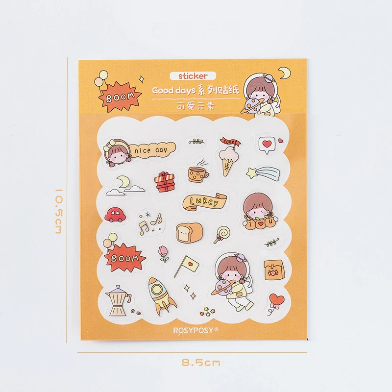Kawaii Cartoon Girl Days Decorative Stickers PET DIY Craft Scrapbooking Journal Mobile Album Stick Label Stationery Sticker
Kawaii Cartoon Girl Days Decorative Stickers PET DIY Craft Scrapbooking Journal Mobile Album Stick Label Stationery Sticker