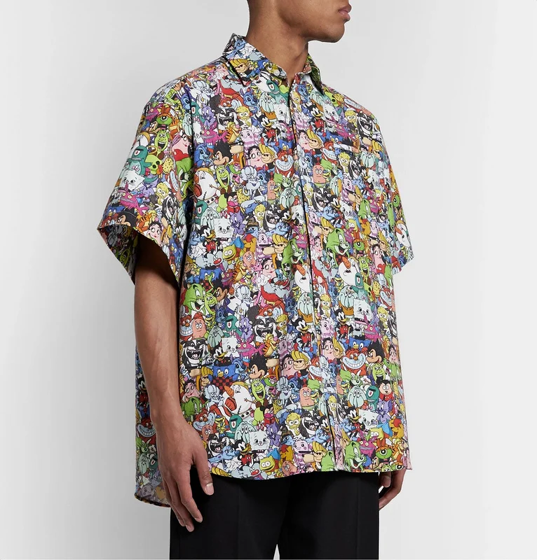 Vetements Full Cartoon Printed Women Men Oversized Short Sleeve T shirts tees Hiphop Streetwear Men Cotton Shirts Tees 
Vetements Full Cartoon Printed Women Men Oversized Short Sleeve T shirts tees Hiphop Streetwear Men Cotton Shirts Tees