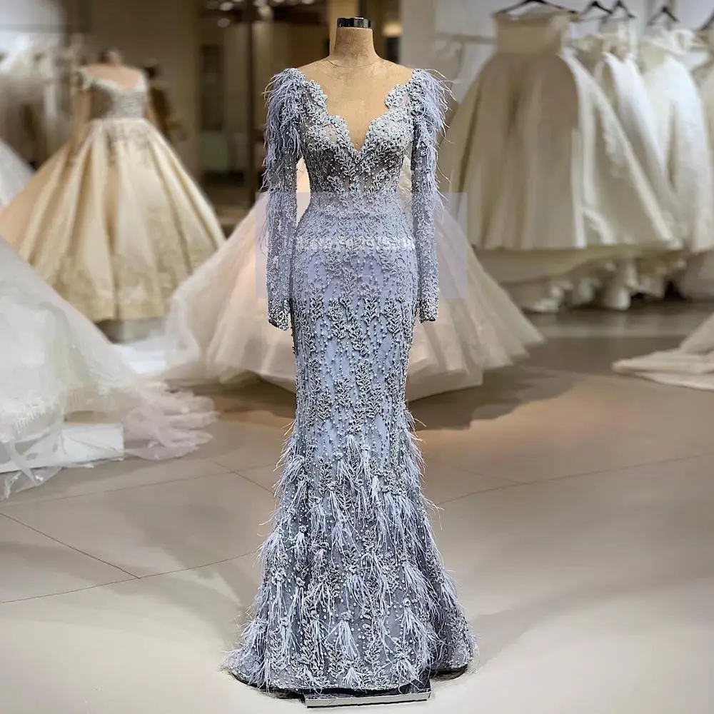 Дубай 2020 синие арабские вечерние платья с длинным рукавом аппликация бисером перья платье для выпускного вечера вечерние платья знаменито...
Дубай 2020 синие арабские вечерние платья с длинным рукавом аппликация бисером перья платье для выпускного вечера вечерние платья знаменито...