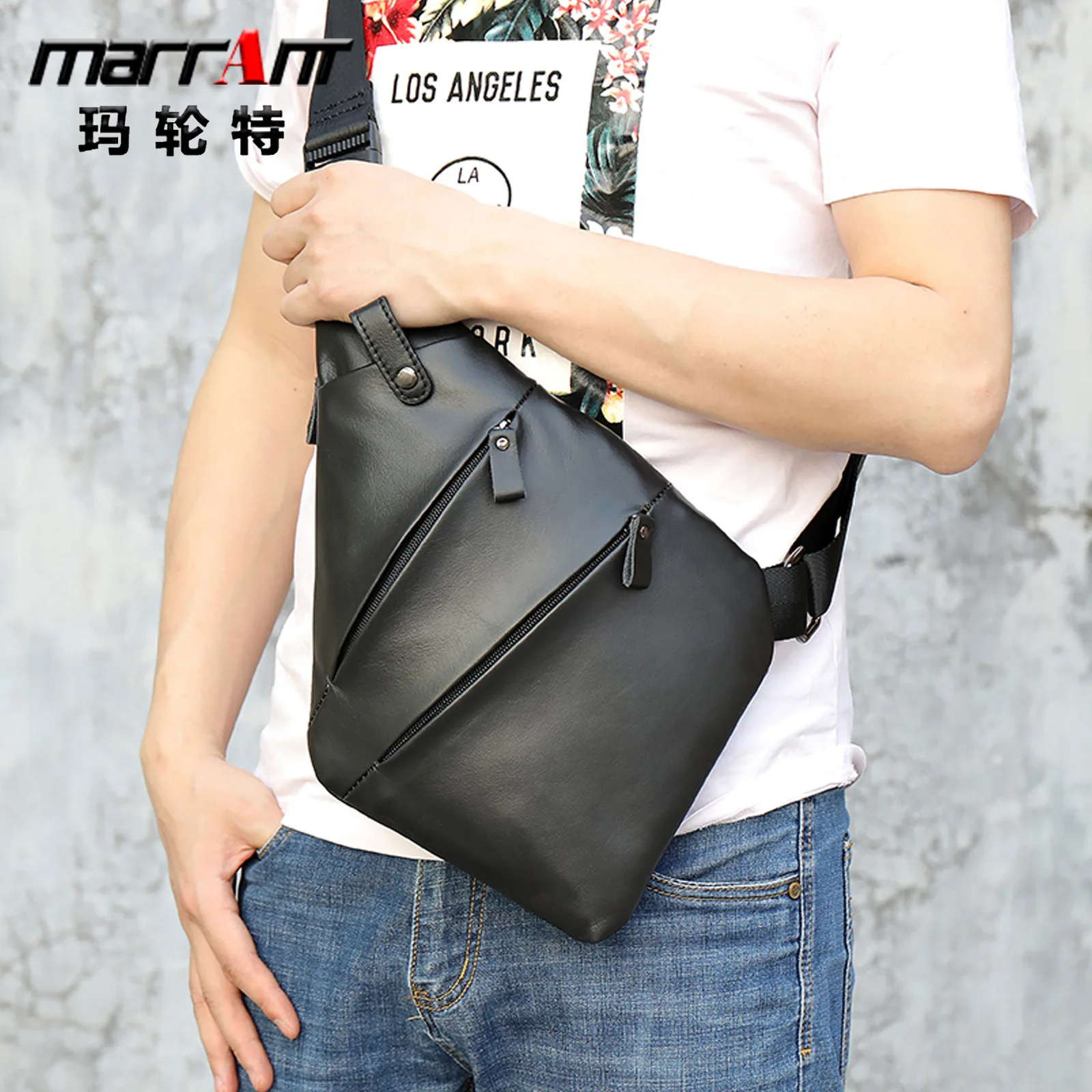 Creative Men's Bag Men's Anti-Theft Chest Bag Casual Multi-Functional Genuine Leather Bag Outdoor Crossbody Bag 7323
Creative Men's Bag Men's Anti-Theft Chest Bag Casual Multi-Functional Genuine Leather Bag Outdoor Crossbody Bag 7323