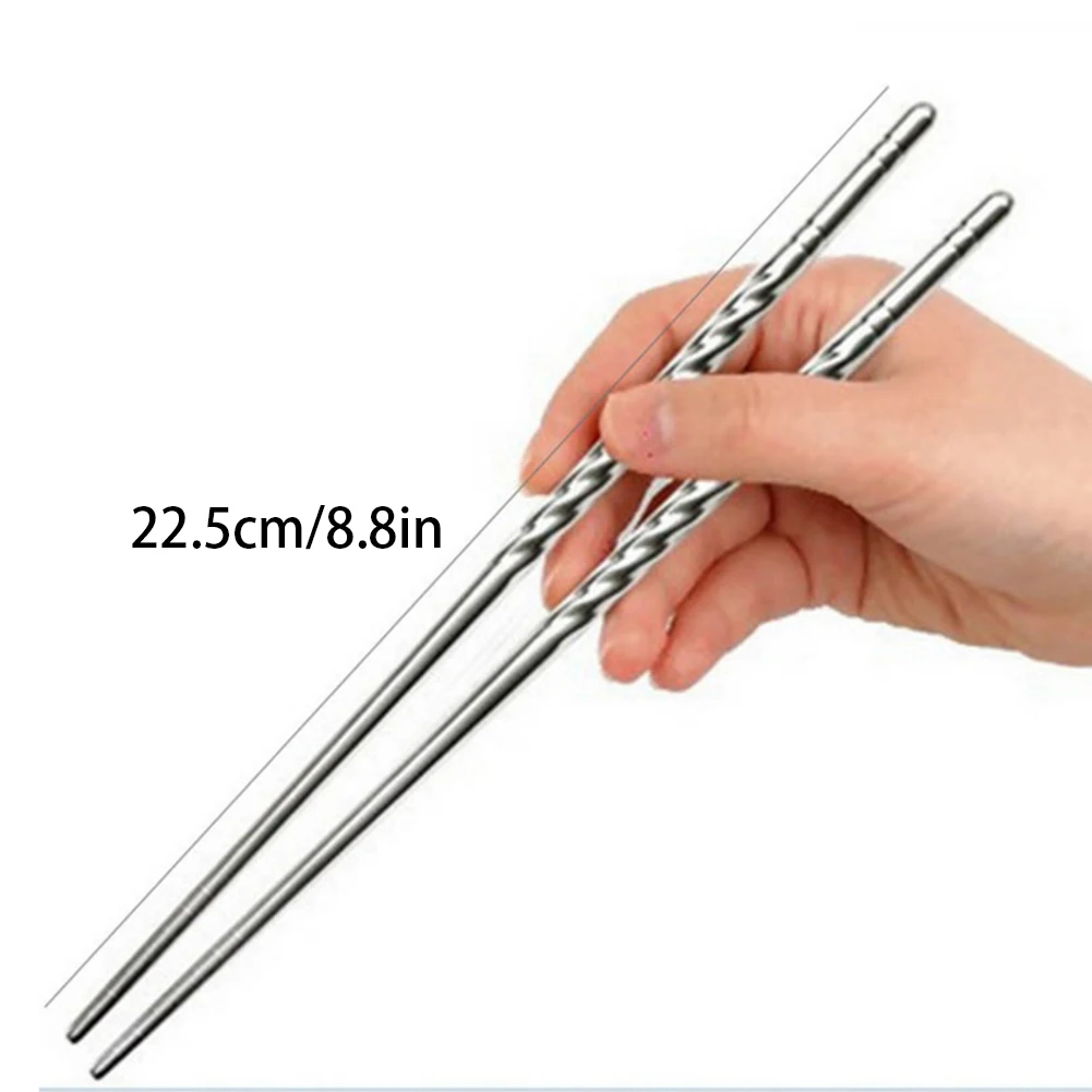 1 Pair Stainless Steel Chinese Style Length White Chopsticks Vine Pattern Food Sticks Portable Reusable Chopstick Sushi Tool
1 Pair Stainless Steel Chinese Style Length White Chopsticks Vine Pattern Food Sticks Portable Reusable Chopstick Sushi Tool