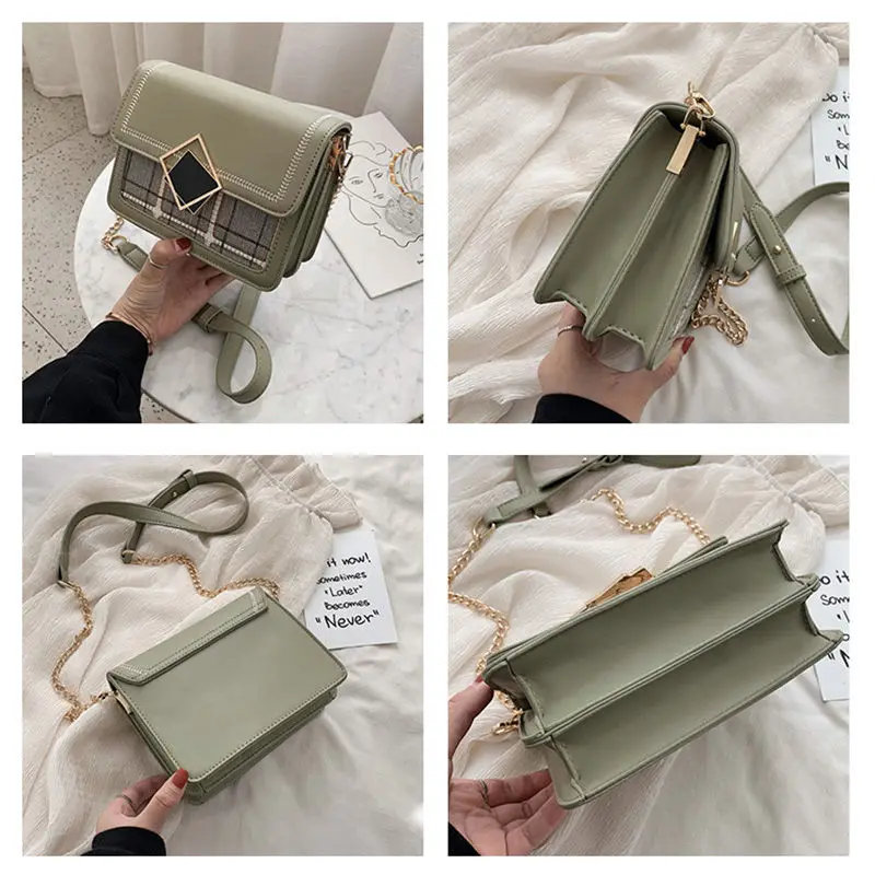 Women Shoulder Messenger Bag Lady Contrast Color Fashion Small Square Crossbody Bag Bolsas Mujer Femininas Sac A Main Femme 
Women Shoulder Messenger Bag Lady Contrast Color Fashion Small Square Crossbody Bag Bolsas Mujer Femininas Sac A Main Femme