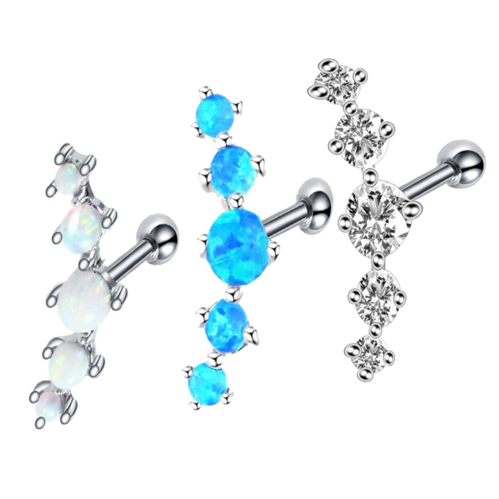 1PC Stainless Steel 16G Opal Cubic Zirconia Labret Stud Earrings Ear Cartilage Helix Fashion Body Piercing Jewelry
1PC Stainless Steel 16G Opal Cubic Zirconia Labret Stud Earrings Ear Cartilage Helix Fashion Body Piercing Jewelry