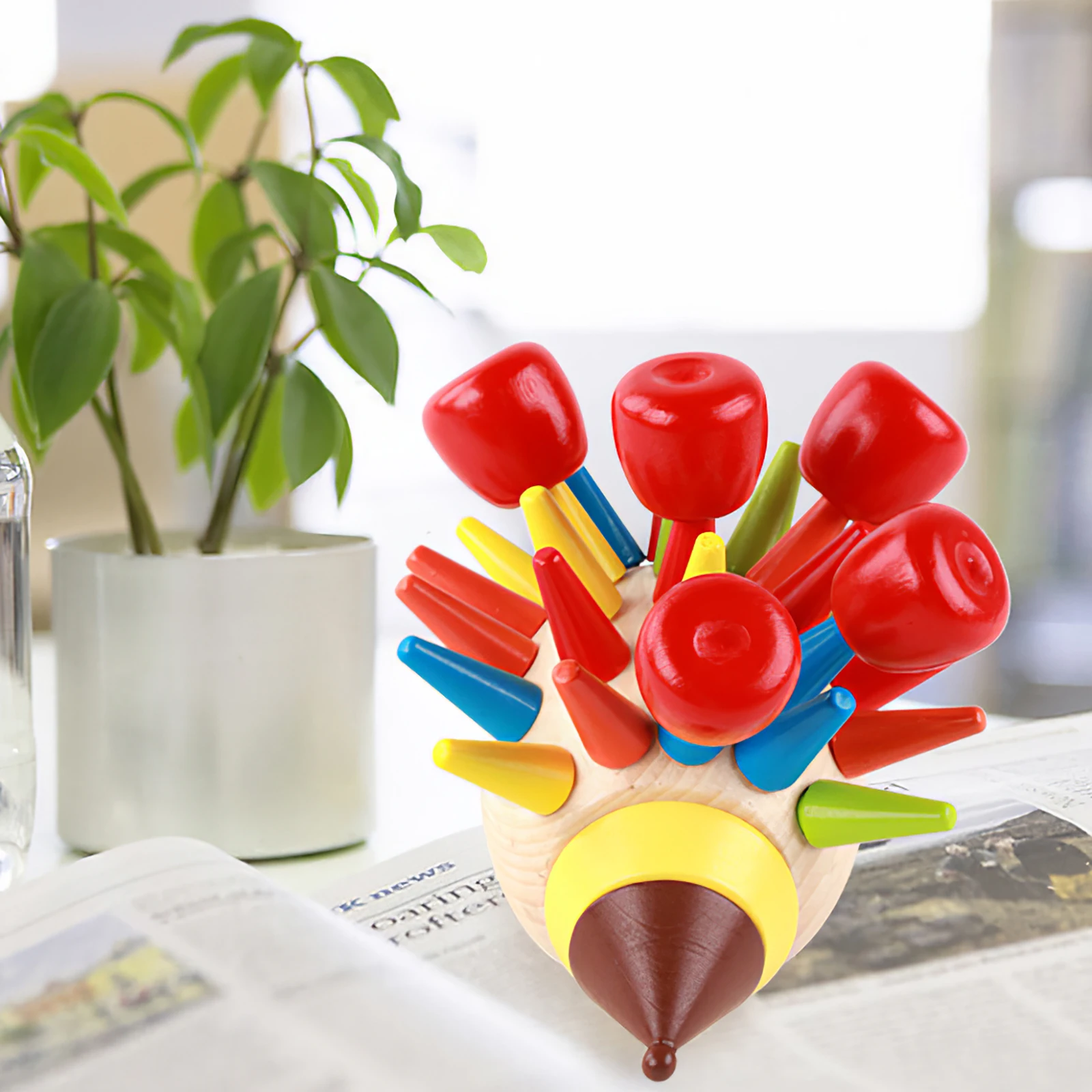 Wooden Hedgehog Puzzle Imaginative Inserting Toy Color Recognition Preschool Educational With 5 Colors 30 Building Blocks
Wooden Hedgehog Puzzle Imaginative Inserting Toy Color Recognition Preschool Educational With 5 Colors 30 Building Blocks