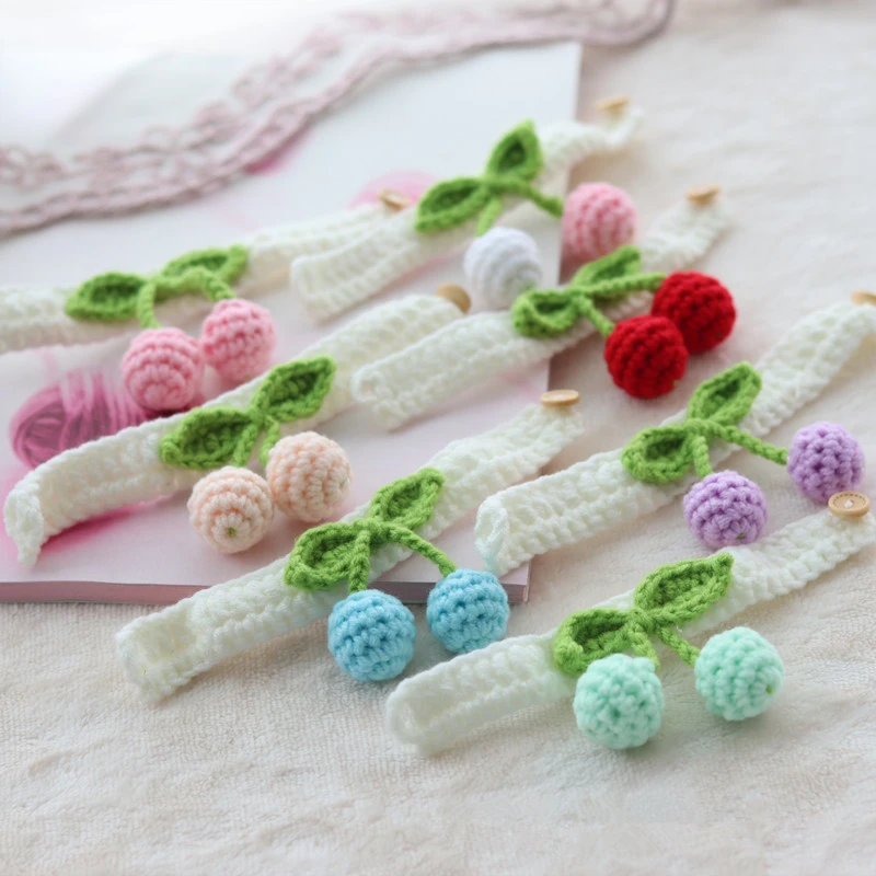 Dog Necklace with Cherry Sweet Woolen Cat Collar White Crochet Pet Scarf for Kittens Cute Puppy Accessories
Dog Necklace with Cherry Sweet Woolen Cat Collar White Crochet Pet Scarf for Kittens Cute Puppy Accessories