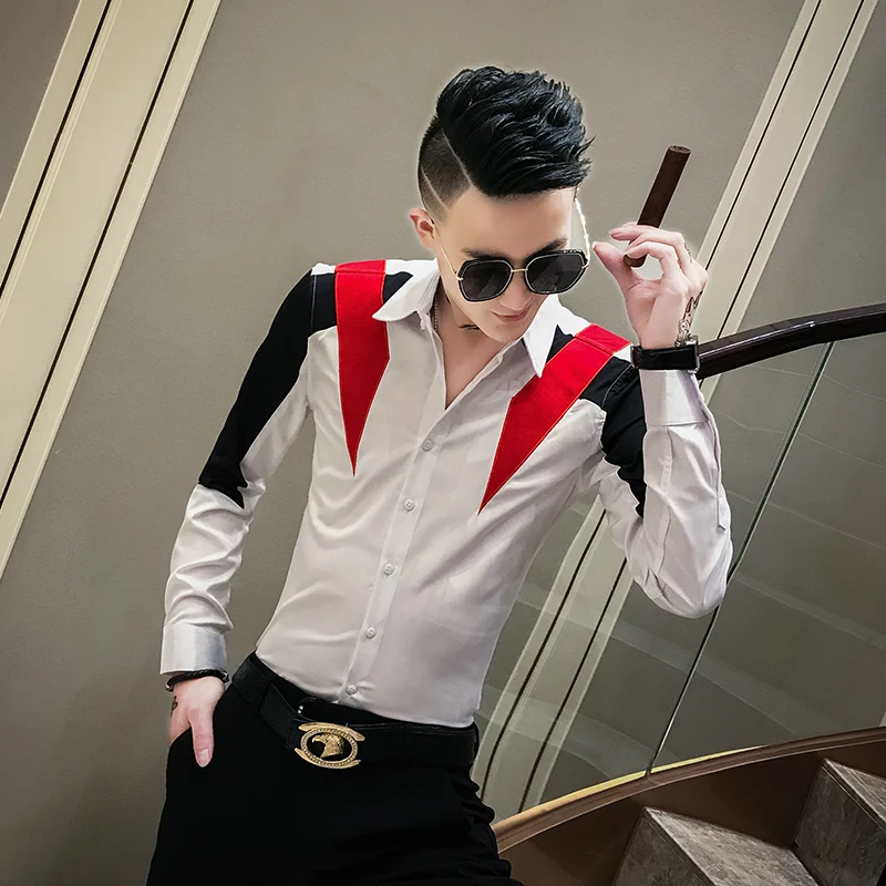 Brand New Tuxedo Shirt Long Sleeve Patchwork Color Streetwear Shirt Men Slim Fit Casual Dress Shirts M-3XL
Brand New Tuxedo Shirt Long Sleeve Patchwork Color Streetwear Shirt Men Slim Fit Casual Dress Shirts M-3XL
