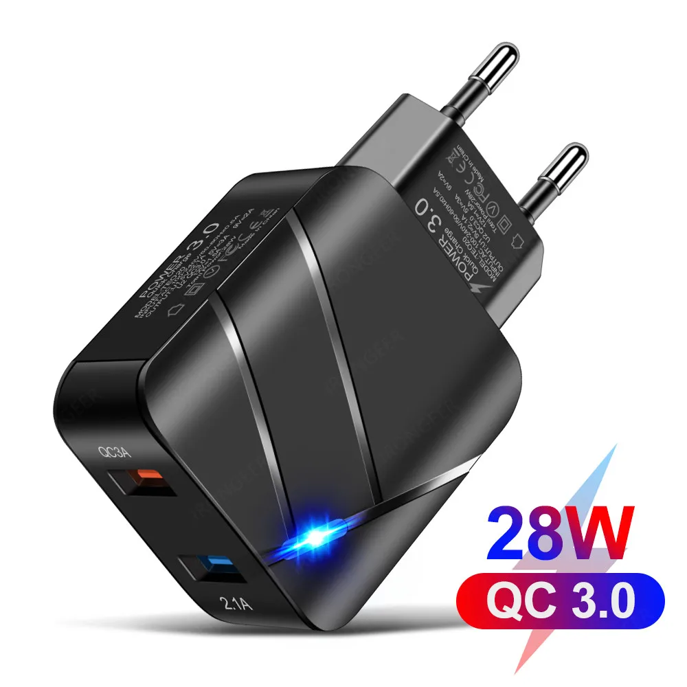USB Charger Quick Charge 3.0 2 Port QC4.0 Fast Charging For iPhone Samsung Xiaomi Huawei Tablet Smart Phone LED Lighting Adapter
USB Charger Quick Charge 3.0 2 Port QC4.0 Fast Charging For iPhone Samsung Xiaomi Huawei Tablet Smart Phone LED Lighting Adapter