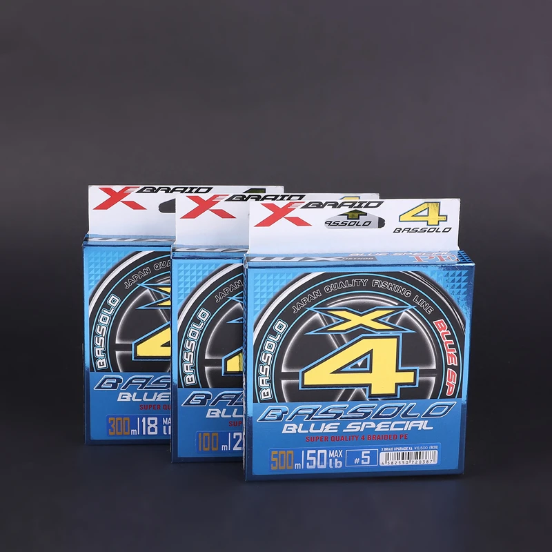 Bassolo X4 Upgrade XBAIRD Braid Fishing Line Super Strong 4 Strands Multifilament PE 100M 300M 500M Japan 14LB 16LB 22LB 60LB
Bassolo X4 Upgrade XBAIRD Braid Fishing Line Super Strong 4 Strands Multifilament PE 100M 300M 500M Japan 14LB 16LB 22LB 60LB